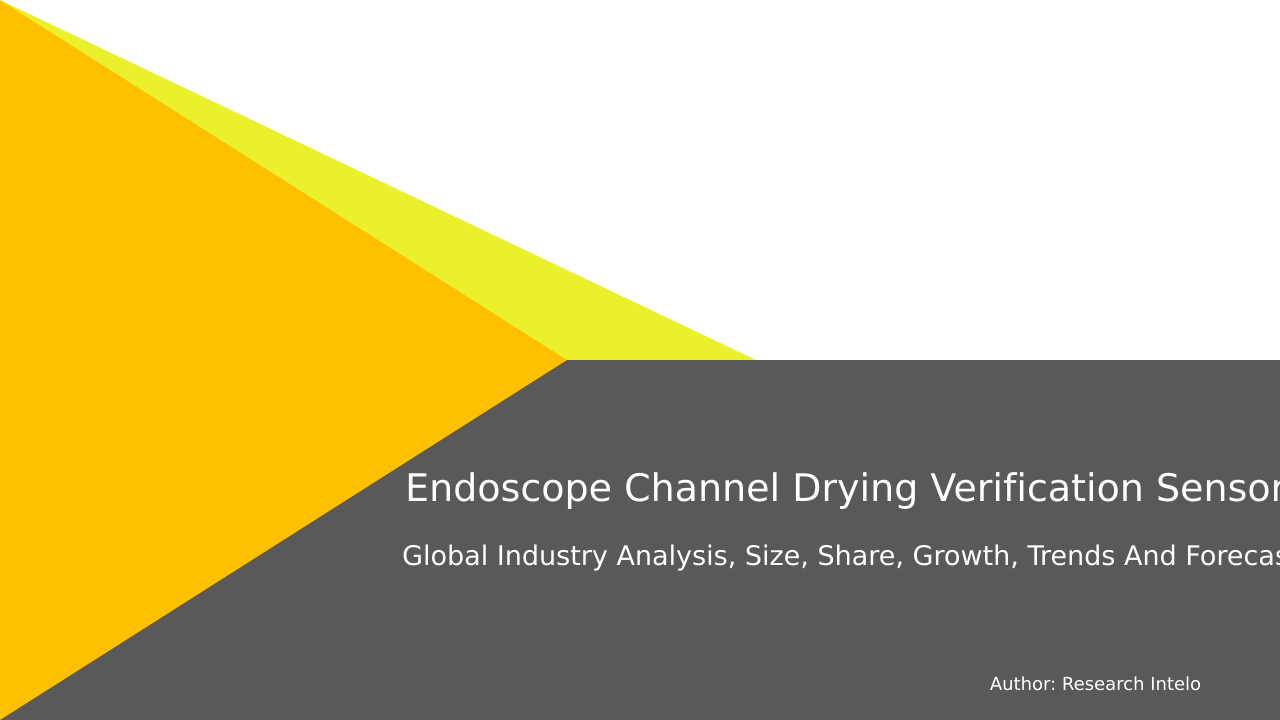 Endoscope Channel Drying Verification Sensors Market Research Report 2033