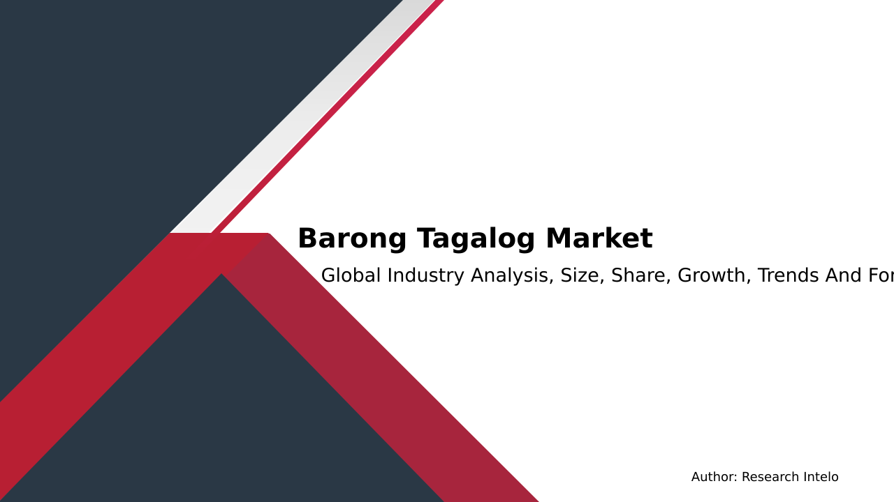Barong Tagalog Market Research Report 2033